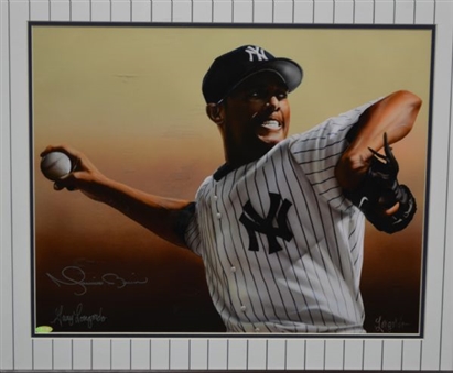 Mariano Rivera Signed and Framed 11x14 Print by Gary Longordo (Steiner)